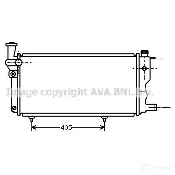 Радиатор охлаждения двигателя PRASCO pe2109 4045385035083 AGZEB 3F 2600228