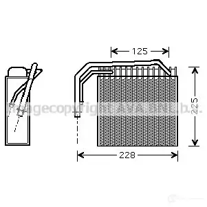 Испаритель кондиционера PRASCO E 64PXPR crv061 4045385049080 2579381 изображение 0
