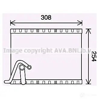 Испаритель кондиционера PRASCO pev401 8F6ZL CU 1225625836 4045385217595 изображение 0