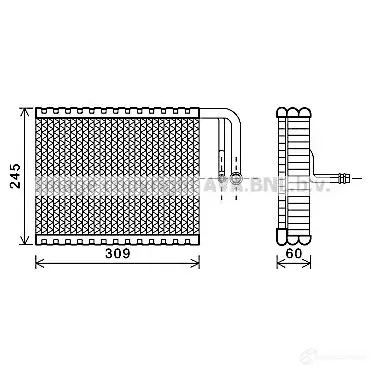 Испаритель кондиционера PRASCO bwv440 Z IG69Z 4045385188659 2577608