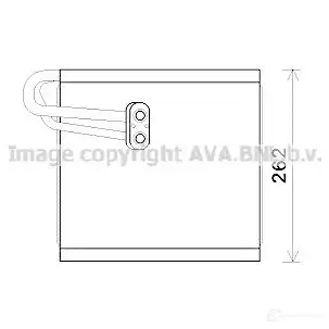 Испаритель кондиционера PRASCO hyv371 9U7 GX 4045385196678 2590345