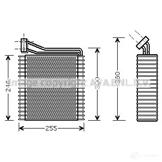 Испаритель кондиционера PRASCO crv089 2579382 4FZBW 32 4045385075492