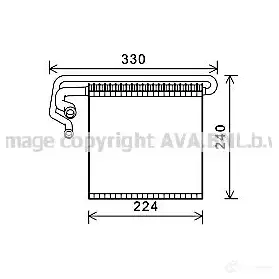 Испаритель кондиционера PRASCO 57OY12 M 2584630 4045385176113 fdv458
