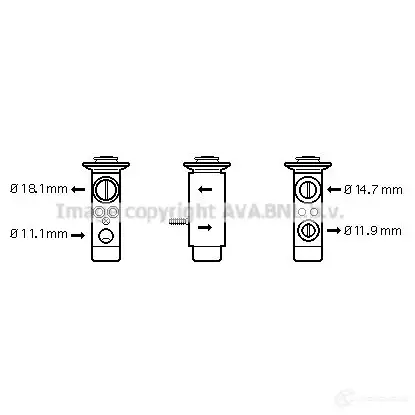 Расширительный клапан кондиционера PRASCO XZN 4JQC 2595651 4045385060900 ms1112