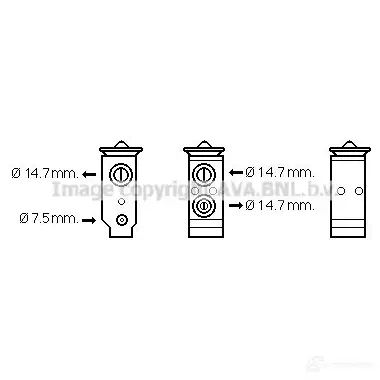 Расширительный клапан кондиционера PRASCO BH69KR S hy1325 2589775 4045385192373