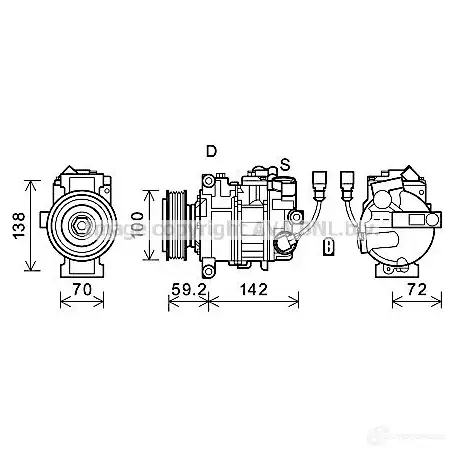 Расширительный клапан кондиционера PRASCO rt1656 1PNT Q 1437696672 изображение 2