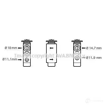 Расширительный клапан кондиционера PRASCO 8ZWM U fd1380 2582741 4045385060795