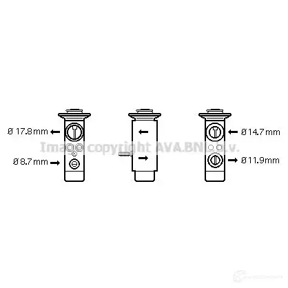 Расширительный клапан кондиционера PRASCO bw1349 2576957 5VA LF 4045385156917
