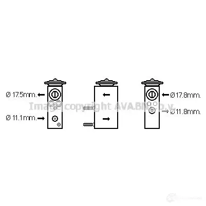 Расширительный клапан кондиционера PRASCO cn1275 QG7K 7 2578740 4045385170654