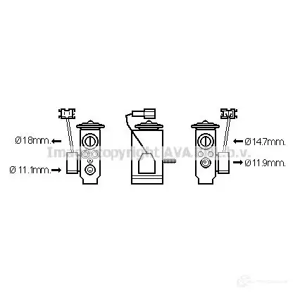 Расширительный клапан кондиционера PRASCO 4045385182695 Y0SA 3 2595655 ms1592
