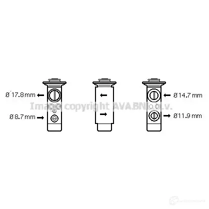 Расширительный клапан кондиционера PRASCO UXDK QG 2594407 me1256 4045385171217
