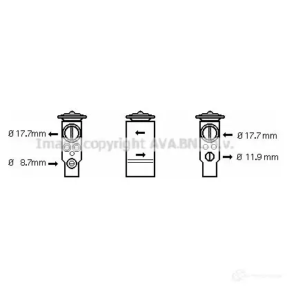 Расширительный клапан кондиционера PRASCO 4045385071326 2597855 ol1411 JUMV N6F