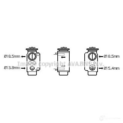 Расширительный клапан кондиционера PRASCO 4045385085972 JN9M9 F 2576956 bw1240