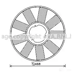 Крыльчатка охлаждения двигателя PRASCO XDW DN 2595401 meb276 4045385185016