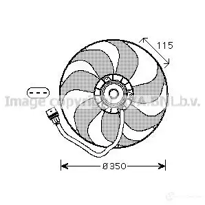 Вентилятор радиатора PRASCO AD200F0 08 1198256626 T1L81C vn7521