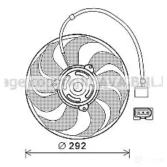 Вентилятор радиатора PRASCO 2WQGA9 ST0 33F005 vn7533 1198256650 изображение 0