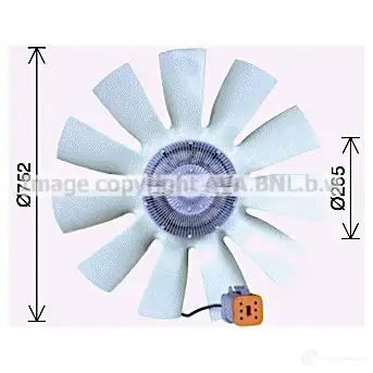 Вентилятор радиатора PRASCO 1424292131 scf057 4045385231201 2D 78KB - Изображение 1