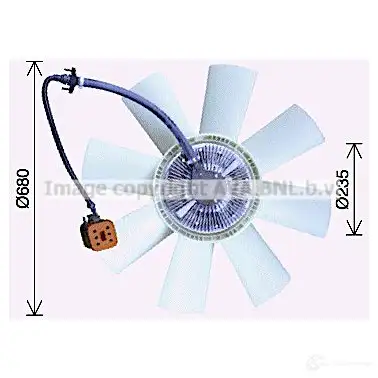 Вентилятор радиатора PRASCO 4045385188277 ref114 04X 8C8J 1424292122 - Изображение 1