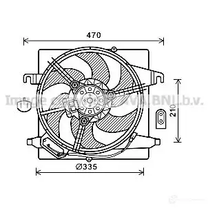 Вентилятор радиатора PRASCO 2583961 fd7567 FD0 06F003 ZUW8L изображение 0