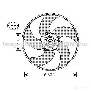 Вентилятор радиатора PRASCO T9R4OK PG4 20F004 2600510 pe7553