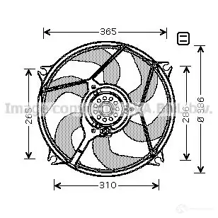 Вентилятор радиатора PRASCO PPPLDA 2578997 C I715F004 cn7531 изображение 0
