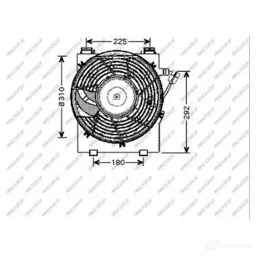 Вентилятор радиатора PRASCO OP030F002 1437739439 PGQ 3I изображение 0