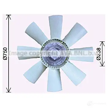 Вентилятор радиатора PRASCO 4045385231195 scf056 1424292130 D4Q YCT7 изображение 0