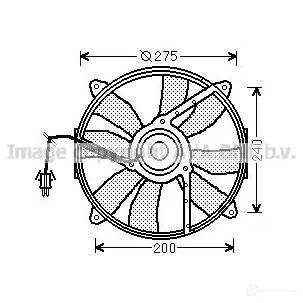 Вентилятор радиатора PRASCO 2596091 ME025 F003 ms7520 RPT7X изображение 0