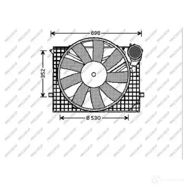 Вентилятор радиатора PRASCO JKPAV FI ME522F001 1437740188 изображение 0