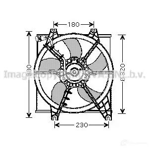 Вентилятор радиатора PRASCO hy7506 HN016F 001 UM79Y 2590095 изображение 0
