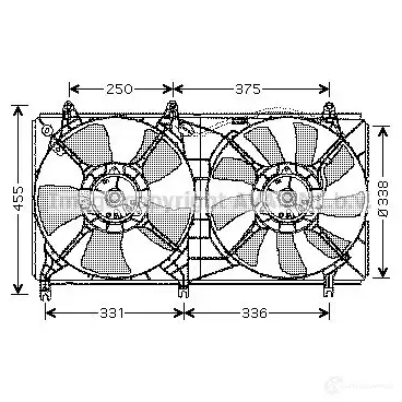 Вентилятор радиатора PRASCO mt7524 2596775 4045385089611 1STYHG 5 изображение 0