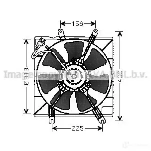 Вентилятор радиатора PRASCO 4045385088997 C6YGJ E 2591132 ka7502 изображение 0