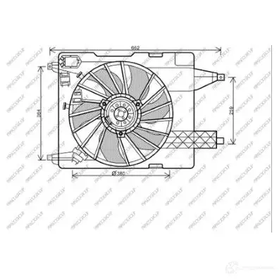 Вентилятор радиатора PRASCO T KKIW 1437740153 RN032F001 изображение 0