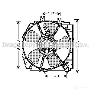 Вентилятор радиатора PRASCO mz7521 C IB3O 4045385089871 2597719 изображение 0
