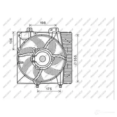 Вентилятор радиатора PRASCO 1437740224 CI304F004 T 1WAG изображение 0