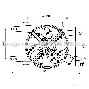 Вентилятор радиатора PRASCO al7526 4045385220472 1225520756 ZN3 XBU изображение 0