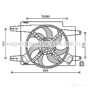 Вентилятор радиатора PRASCO 1S NID 4045385201334 al7522 2574988 изображение 0