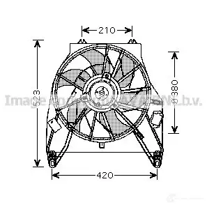 Вентилятор радиатора PRASCO F R0BM 4045385091171 rt7538 2604002 изображение 0