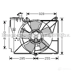 Вентилятор радиатора PRASCO RJGO6T4 TY32 0F002 2606975 to7539 изображение 0