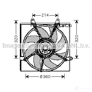 Вентилятор радиатора PRASCO 4045385089031 P SS8V 2591137 ka7508 изображение 0