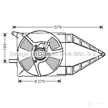 Вентилятор радиатора PRASCO ol7503 2598319 HGXE J3 4045385090259