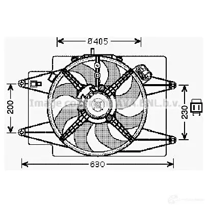 Вентилятор радиатора PRASCO 4045385085866 al7509 P YZ6V 2574975