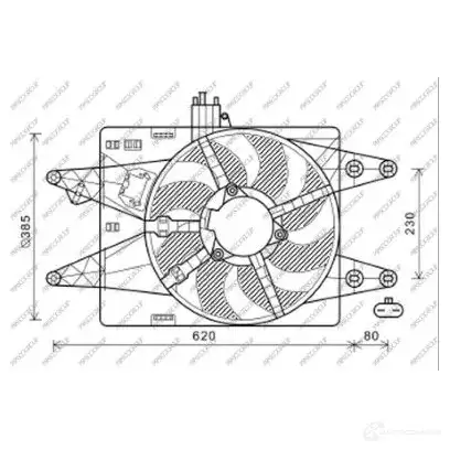 Вентилятор радиатора PRASCO F7 BQC2 FT908F003 1437740018 изображение 0