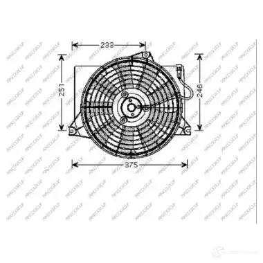 Вентилятор радиатора PRASCO A DZYZ 1437739164 HN715F002 изображение 0
