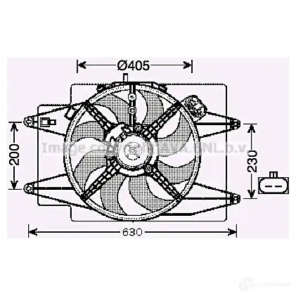 Вентилятор радиатора PRASCO al7508 AA 640F002 2574974 TUYCPS изображение 0