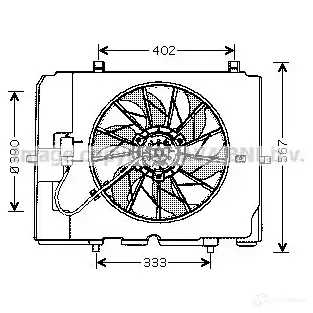 Вентилятор радиатора PRASCO ms7502 1SJI5 ME035 F001 2596073 изображение 0
