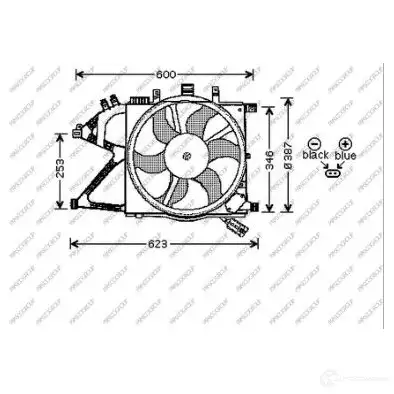 Вентилятор радиатора PRASCO 1437740395 OP030F001 6893 MK изображение 0