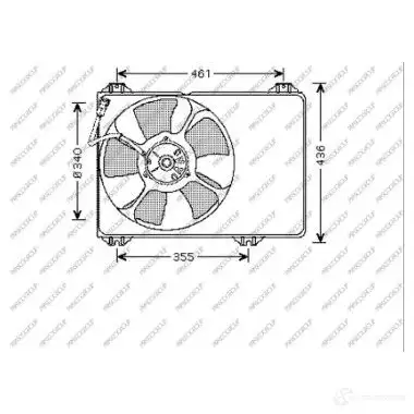 Вентилятор радиатора PRASCO H170 2P 1437740424 SZ034F001 изображение 0