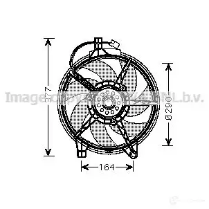 Вентилятор радиатора PRASCO ms7517 2596088 ME9 07F001 A1OQN изображение 0