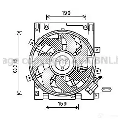 Вентилятор радиатора PRASCO 2598368 4045385189977 SWWL 0I ol7604